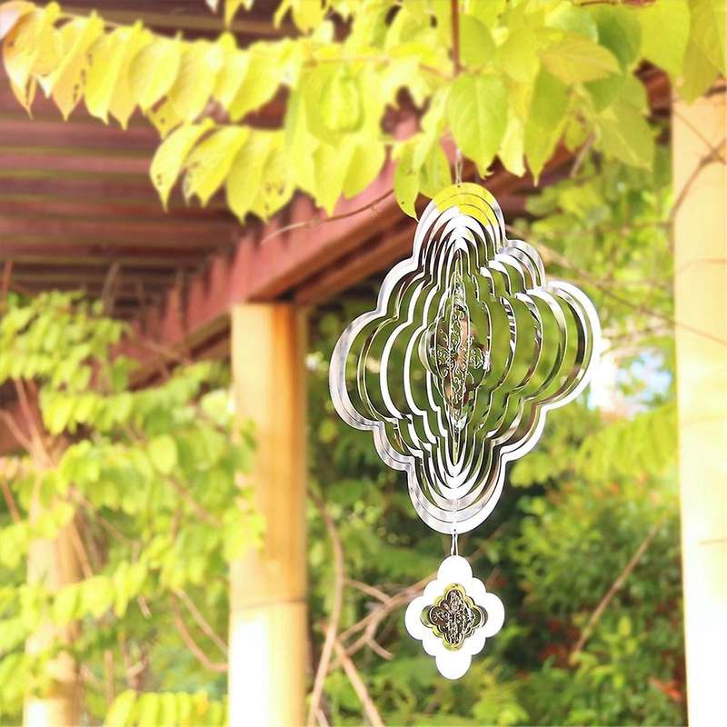 Wind Chimes with Mini Wind Spinner, Gifts for Women, Outdoor Hanging Decor Clearance for Garden, Pat