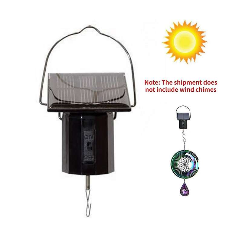 Wind Spinner Rotating Motor Solar Energy Electric Battery Powered Garden Decor Drives Wind Machine