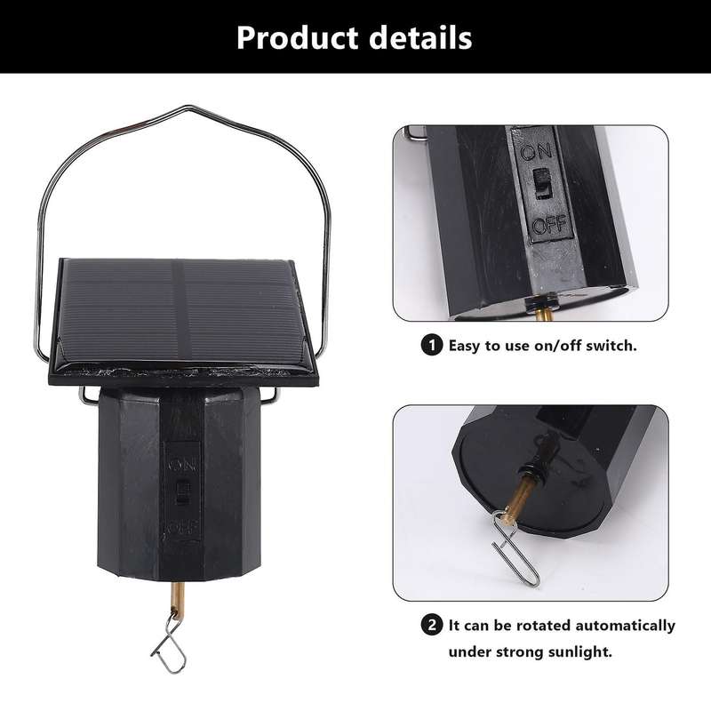 Wind Spinner Motor Solar Hanging Display Motor Rotating Solar Energy Wind Spinner Motor Rotatable Ho