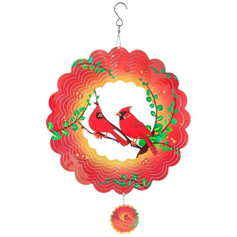Wind Spinner Metal 3D Rotating Windchimes Luxury Art Garden Hanging Outdoor Decoration