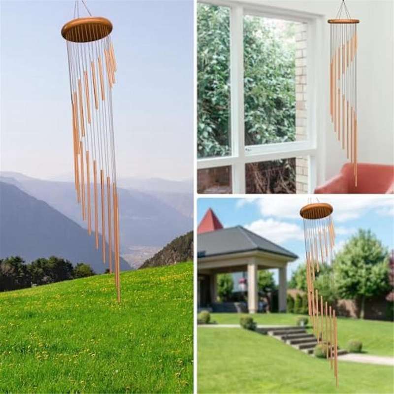 Windchime Outdoor for Patio Porch Lawn Decoration with Wind Catcher, Memorial Gifts for Mom