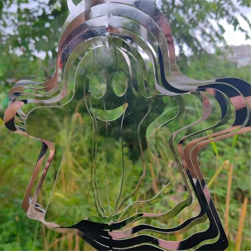 Wind Spinners Outdoor Hanging Decor, Durable Metal Sublimation Wind Spinner Blanks Kinetic Sculpture