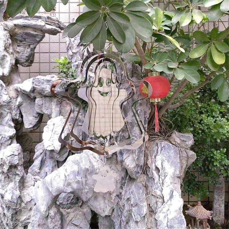 Wind Spinners Outdoor Hanging Decor, Durable Metal Sublimation Wind Spinner Blanks Kinetic Sculpture