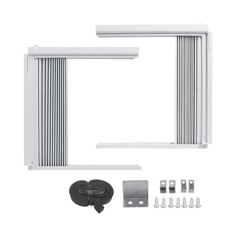 Window Air Conditioner Side Panels with Frame, Adjustable Insulation AC Side Panel for BTU Window AC