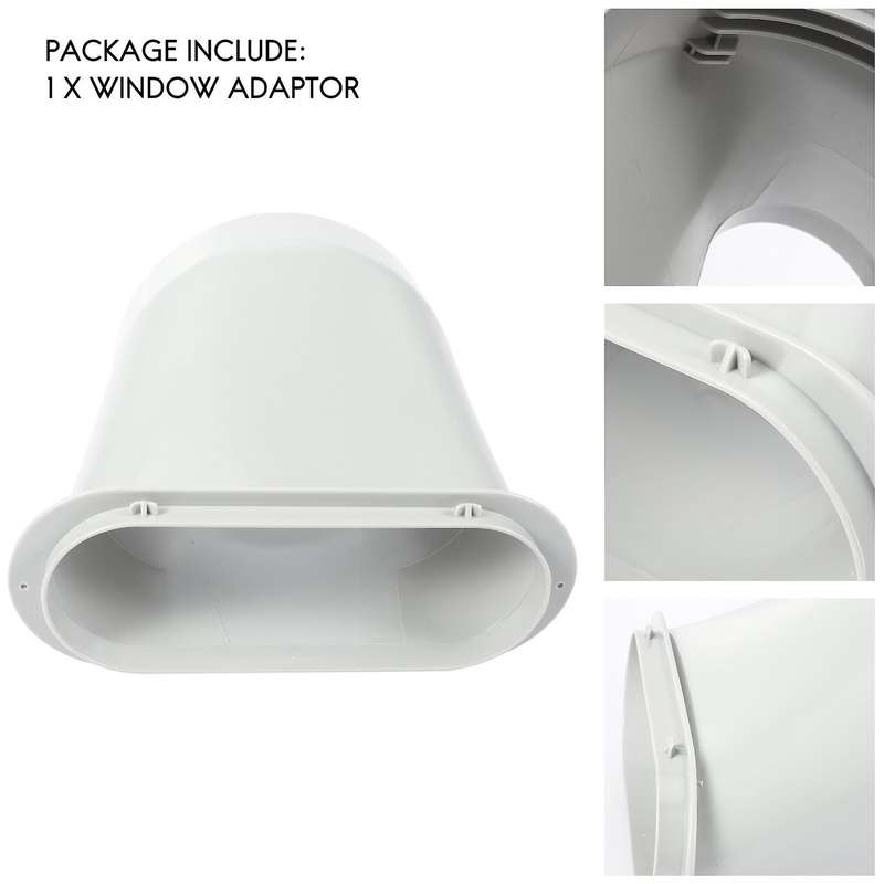 Window Adaptor Connector Exhaust Hose Compatible Air Conditioner Kit Plate
