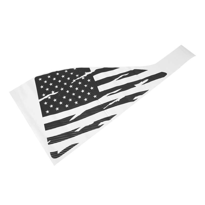 Window Decal Carbon Fiber Rear Window Distressed Flag Sticker for Camaro 2010 2011 2012 2013 2014 20