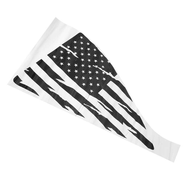 Window Decal Carbon Fiber Rear Window Distressed Flag Sticker for Camaro 2010 2011 2012 2013 2014 20