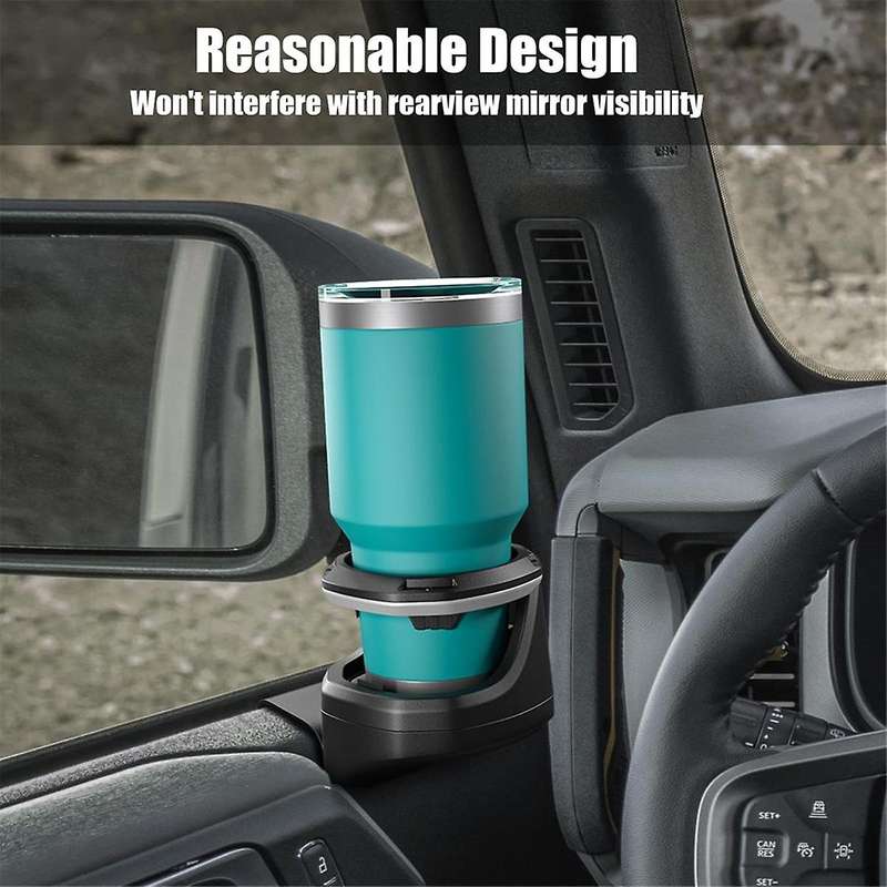 Window Cup Holder for 2021-2023 2/4-door Accessories Car Door Beverage Bottle Holder,left Side B