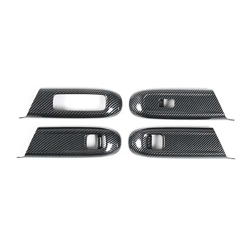 Window Glass Lift Switch Frame Cover Tirm for E Class W214 2024 Interior Accessories Carbon Fiber