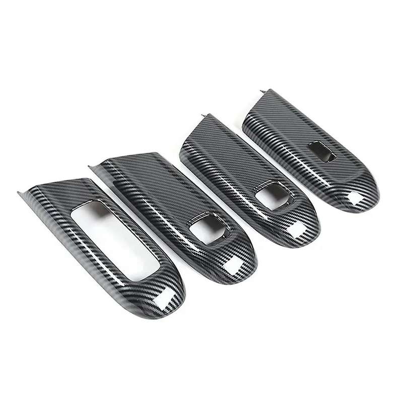 Window Glass Lift Switch Frame Cover Tirm for E Class W214 2024 Interior Accessories Carbon Fiber
