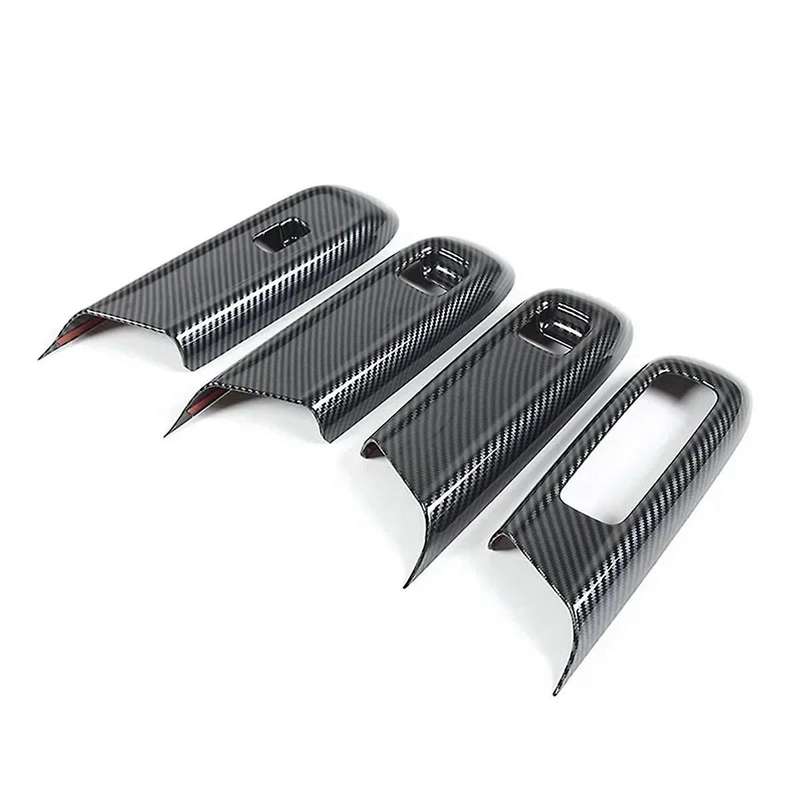 Window Glass Lift Switch Frame Cover Tirm for E Class W214 2024 Interior Accessories Carbon Fiber