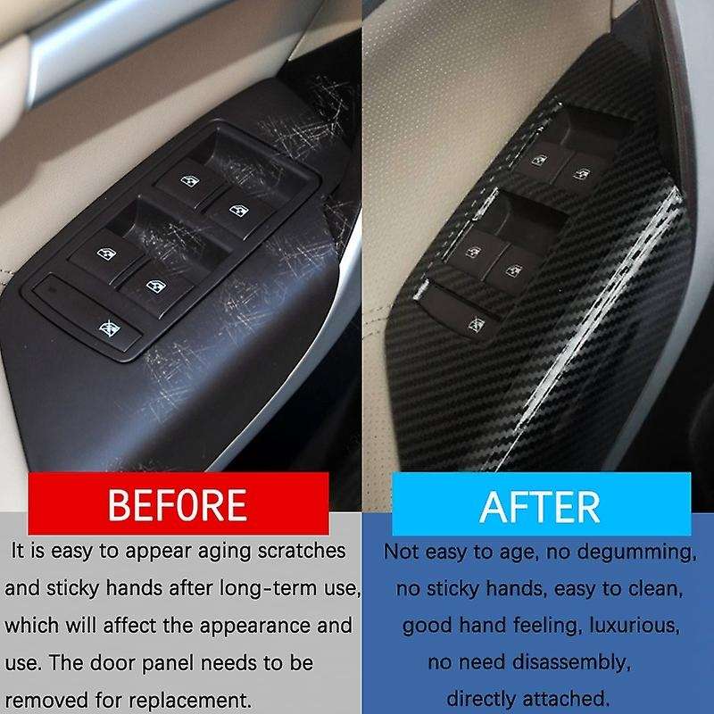 Window Lift Control Panel, for Regal 2009-2016 Stainless Steel Car Door Window Switch Cover Trim, Ca