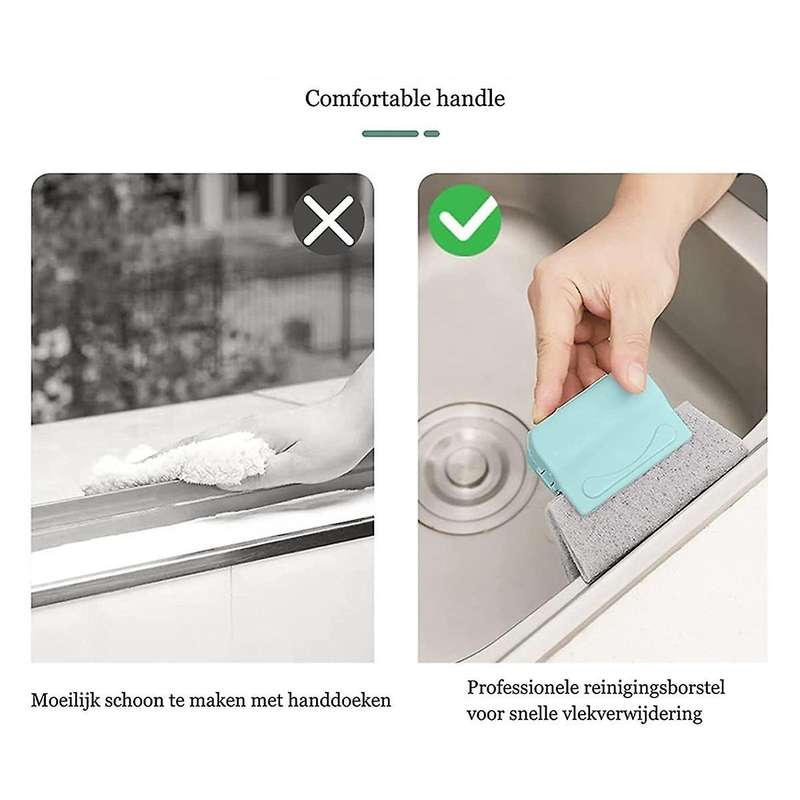 Window Groove Cleaning Brushs,hand- Crevice Cleaning Tools,window Or Sliding Door Track Cleaner Sma