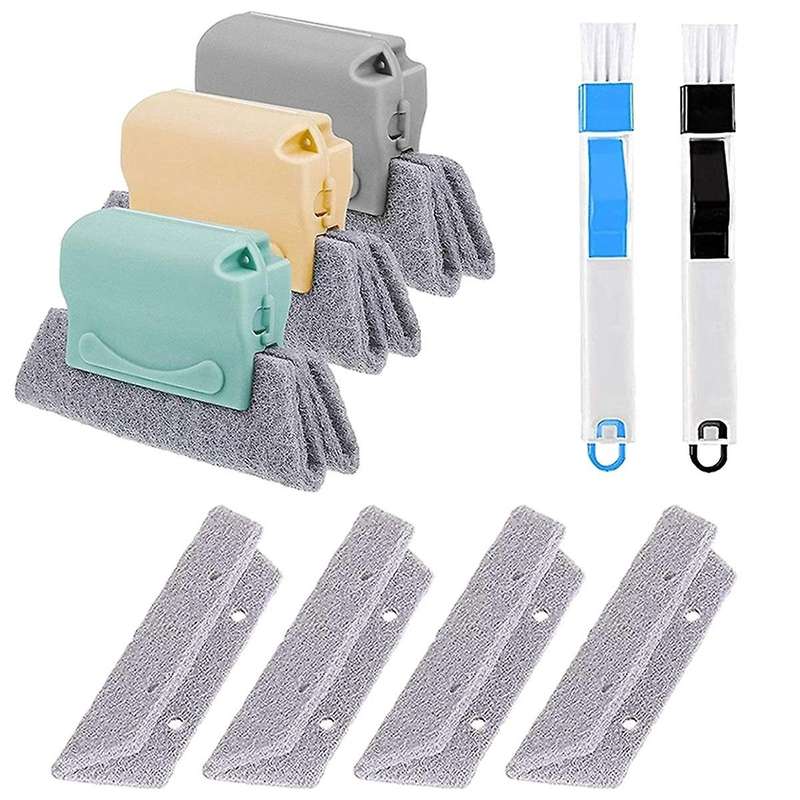 Window Groove Cleaning Brushs,hand- Crevice Cleaning Tools,window Or Sliding Door Track Cleaner Sma
