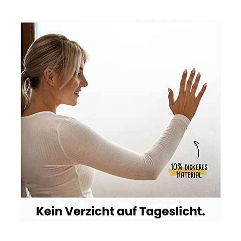 Window Film, Self-adhesive, Opaque, Privacy Film with Static Adhesion, Frosted Glass Film