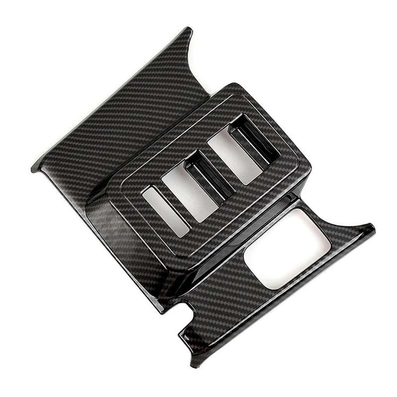 Window Lift Switch Control Panel Cover Trim for 2021-2024 Accessories Carbon Fiber