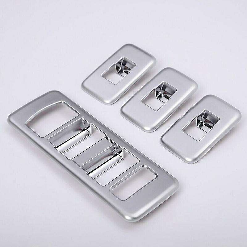 Window Lift Switch Frame Cover Trim for Land Sport 2014-2016 Plastic Chrome