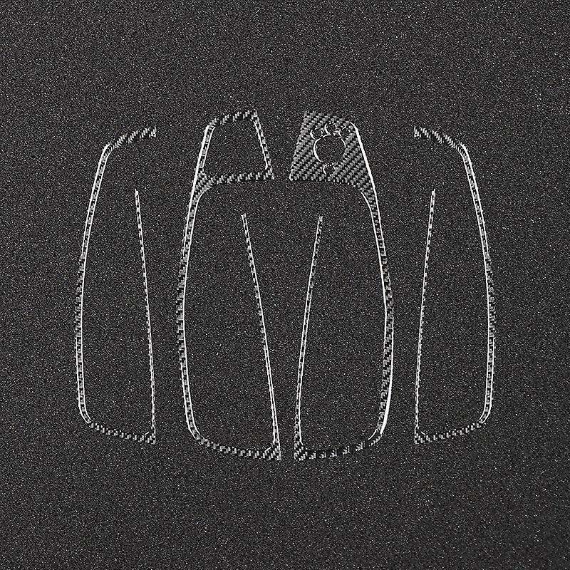 Window Lift Switch Button Cover Sticker Trim Carbon Fiber for A6 2012 2013 2014 2015 2016 2017 2018