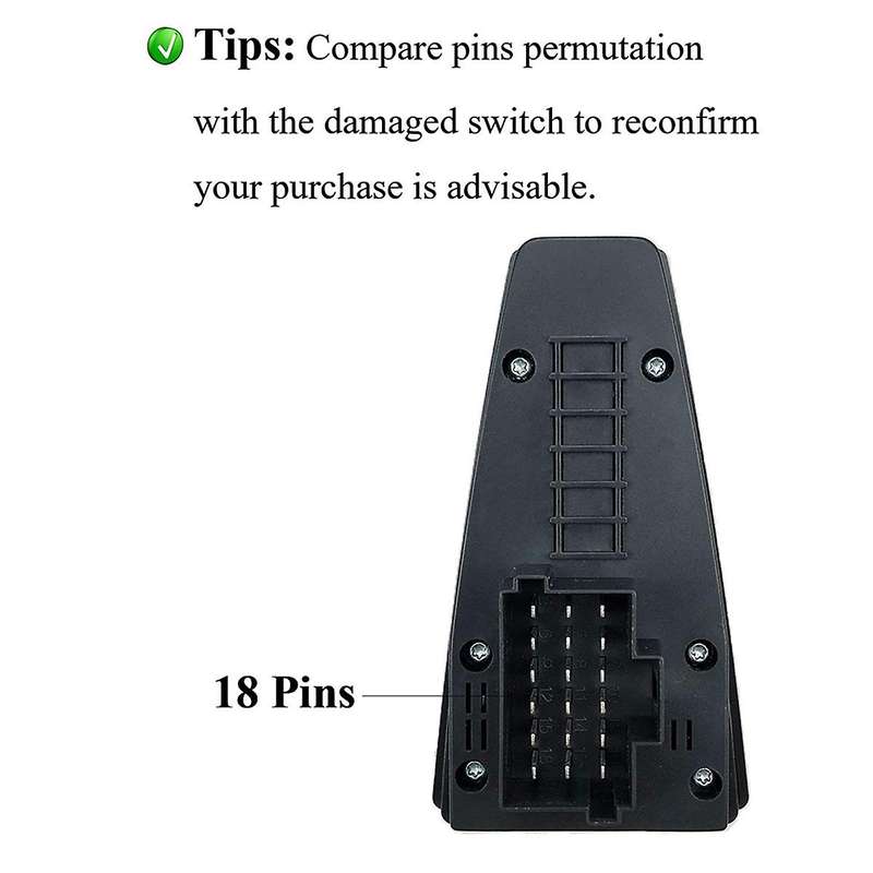 Window Master Switch Accessories 20752915 21543894 for Truck FH12 FH16 FM9 FM12 NH12