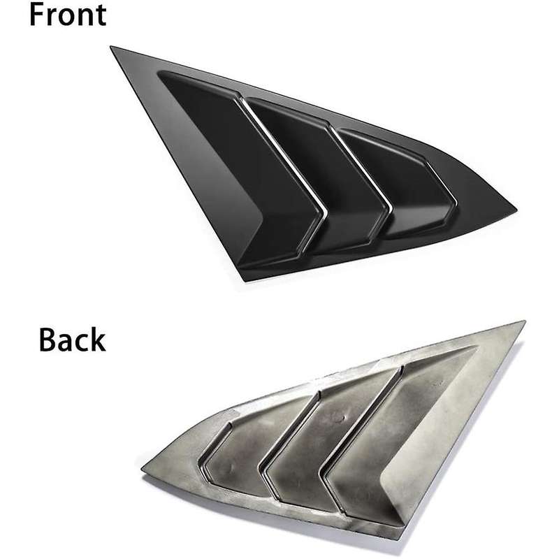 Window Louver Cover, Rear Louver Frame Vent, Car Window Decoration Rear Windshield Side Vent, for 20