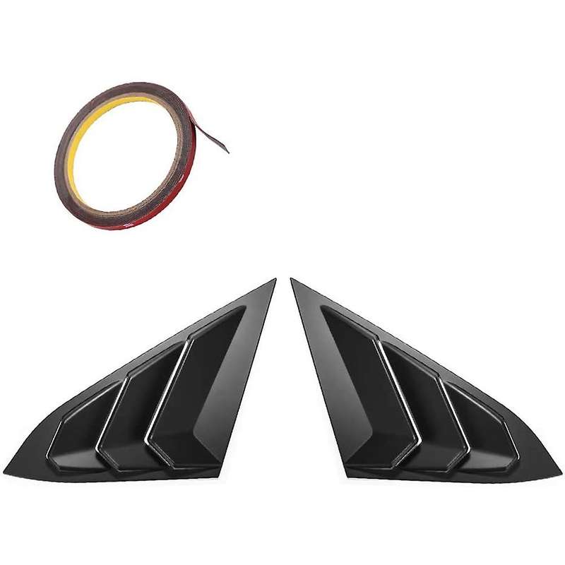 Window Louver Cover, Rear Louver Frame Vent, Car Window Decoration Rear Windshield Side Vent, for 20