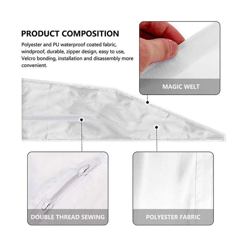 Window Seal for Portable Air Conditioner, 400cm Flexible Cloth Sealing Panel Window Seal with Zipper