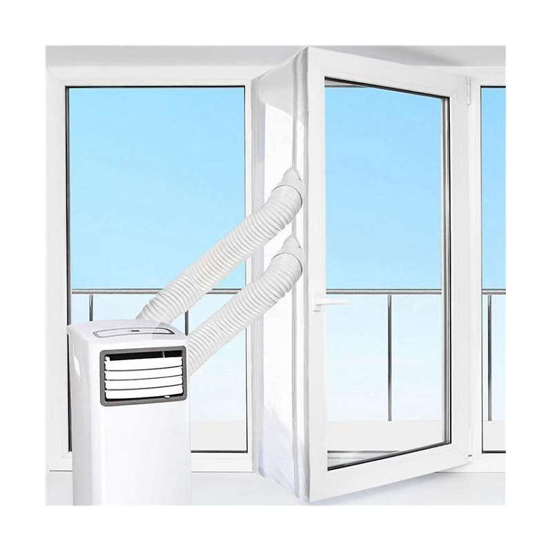 Window Seal for Portable Air Conditioner, 400cm Flexible Cloth Sealing Panel Window Seal with Zipper