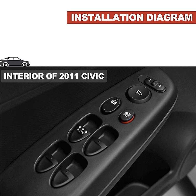 Window Master Switch Compatible for 2006-2011 Front Left Driver Side Main Switch 35750SNAA11