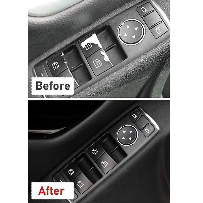 Window Switch Button Covers for Mercedes Benz W204 W212 C E Glk Class, Front Left+Right Window Swit