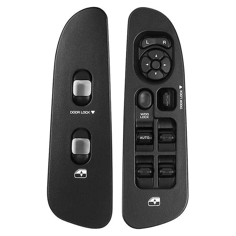 Window Switch and Bezel, Driver Passenger Window Switch Bezel for 2002-2010 Ram 1500/2500/3500, Blac