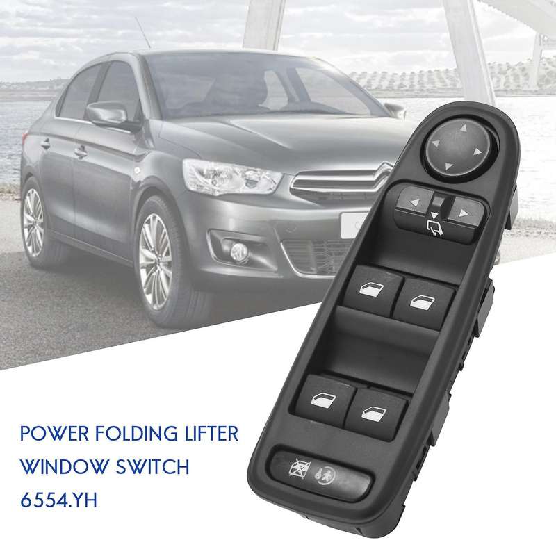 Window Switch Compatible Citroen C4 4 Picasso 2008-2013 Compatible Peugeot
