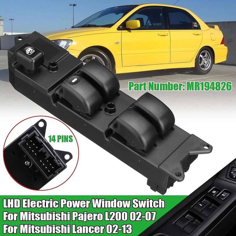Window Switch Car LHD Black Electric Power Window Switch for 2002-2013 L200 2002-2007 MR194826