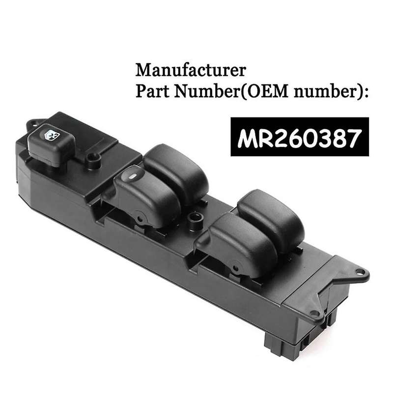 Window Switch Car LHD Black Electric Power Window Switch for 2002-2013 L200 2002-2007 MR194826