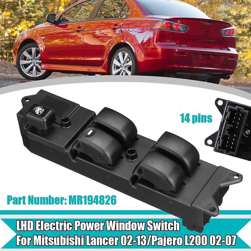 Window Switch Car LHD Black Electric Power Window Switch for 2002-2013 L200 2002-2007 MR194826
