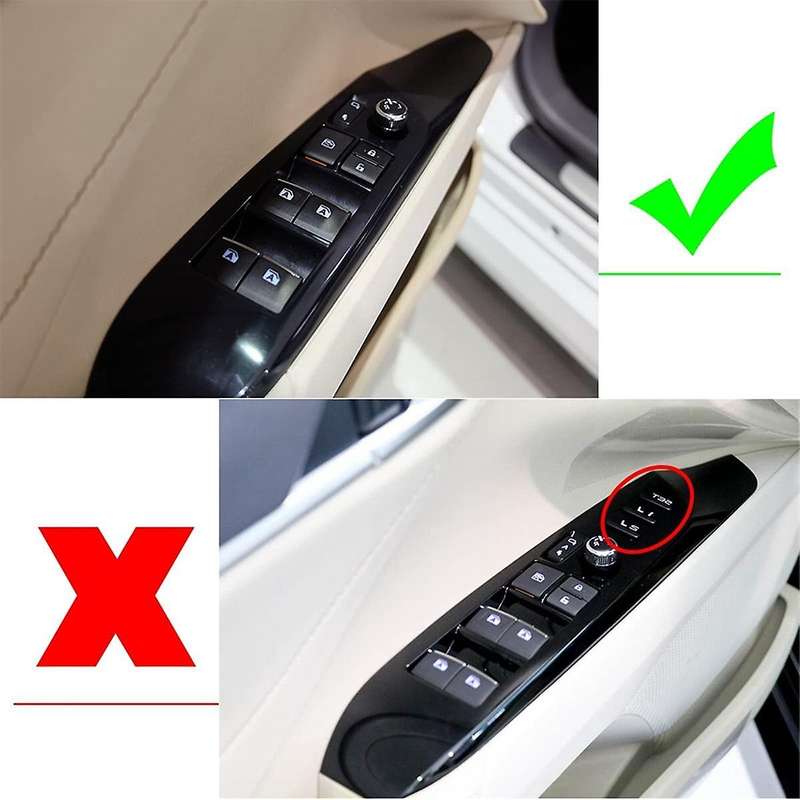 Window Switch Door Lock Panel Cover Trim for 9th 2024 2025 Accessories Carbon Fiber