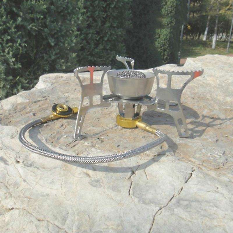 Windproof Gas Stove Foldable Camping Stove Picnic Burners Outdoor Gas Stove Cooking Backpacking Hiki