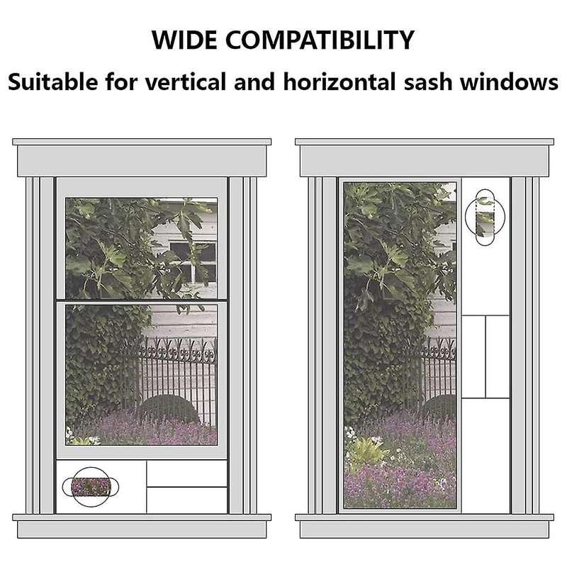 Window Vent Kit for Air Conditioners, Adjustable Length Window Seal Plates for 5 Inch Exhaust Hose