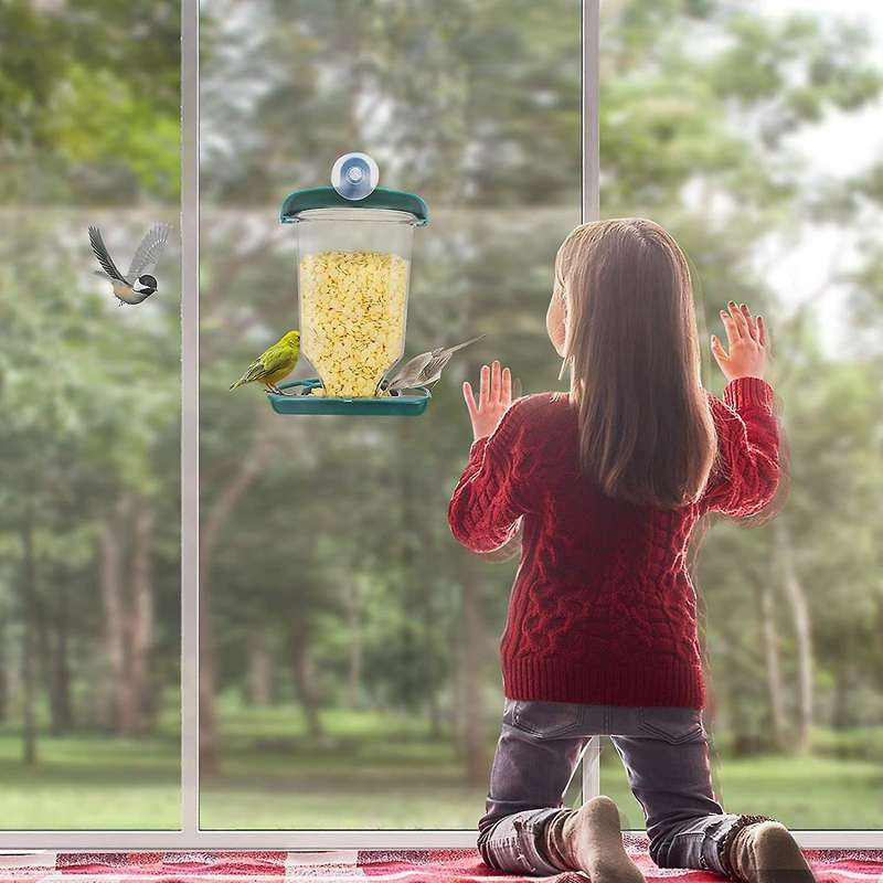 Window with Strong Suction Cup, Removable Hanging Watch Backyard From Your House