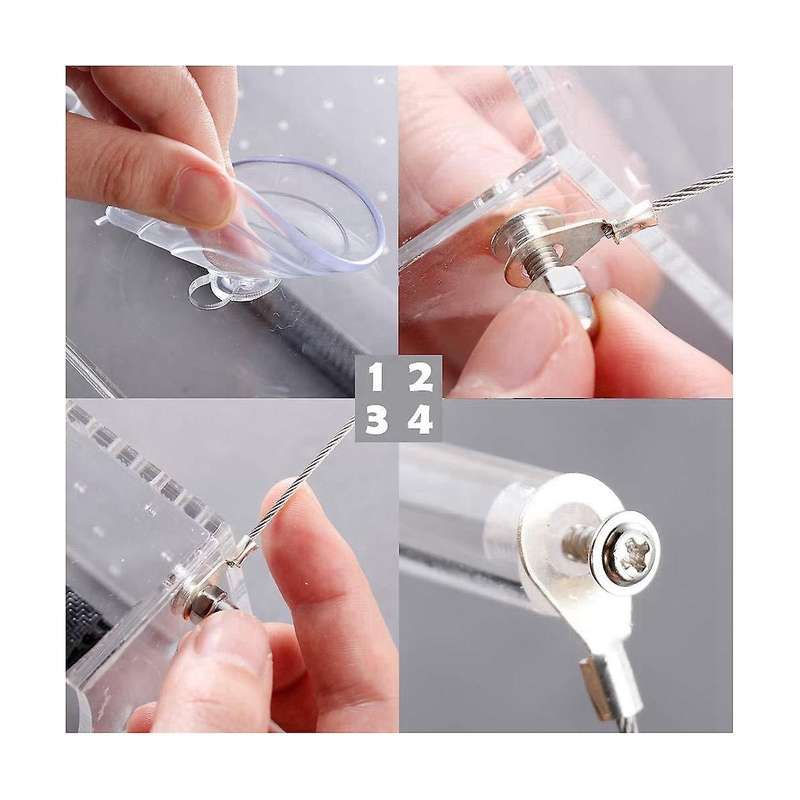 Window Weatherproof Outdoor Suction Cup Hanger Window with 3 Section Tray and Roof Cover