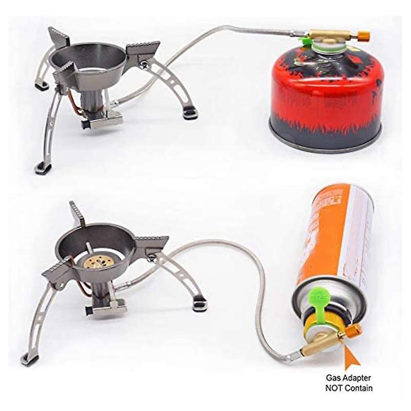 Windproof Camping Stove,3240w Portable Foldable Butane/propane Backpacking Stove with Piezo Igniti