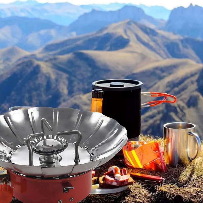 Windproof Stove Cooker Cookware Gas for Camping Picnic Cookout Bbq