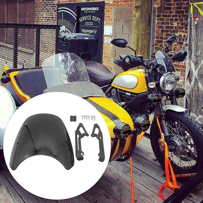 Windscreen Windshield for Scrambler 400 800 2015-2019 Headlight Fairing Deflectors Black