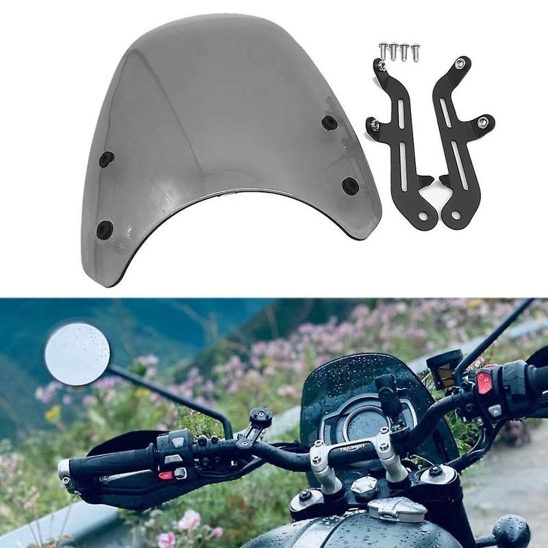 Windscreen Windshield for Bonneville 2001-2017 T100 T120 2018 Thruxton 900 2003-2015 Headlight Fairi