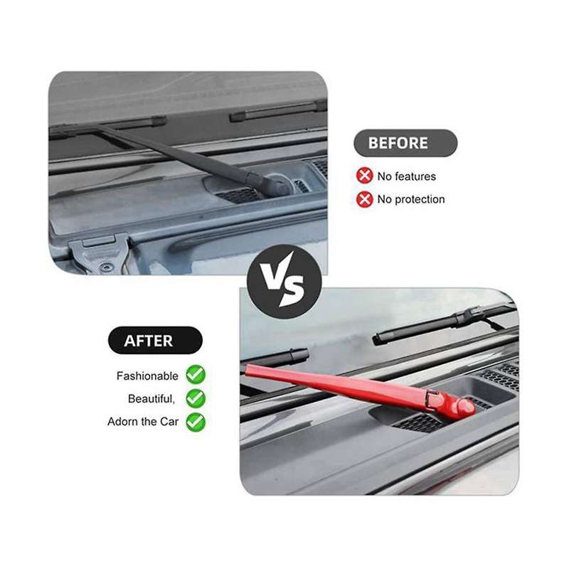 Windscreen Wiper for Wrangler JL JT 2018+ Car Front Rain Wiper Blade Decoration Cover Trim Accessori