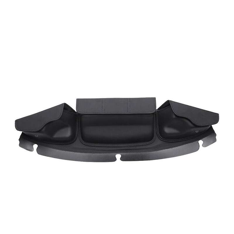 Windshield Bag Three Pocket Batwing Fairing Pouch for 2014-2022 Touring Glide, Street Glide Tri Gli