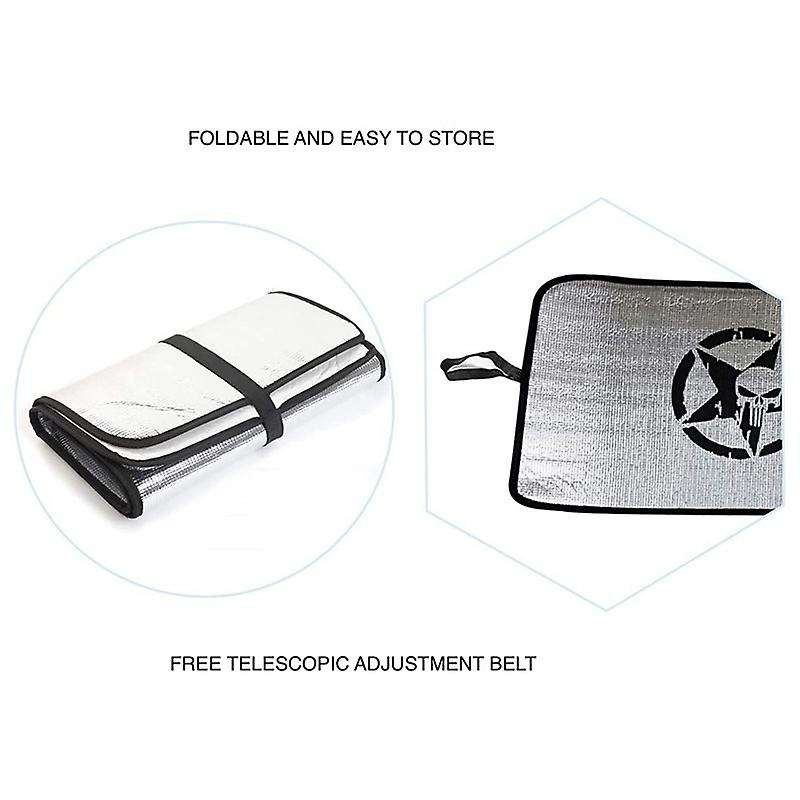 Windshield Sunshade for Wrangler Sun Shade Heat Shield Sun Visor Mat for Wrangler JK, JKU