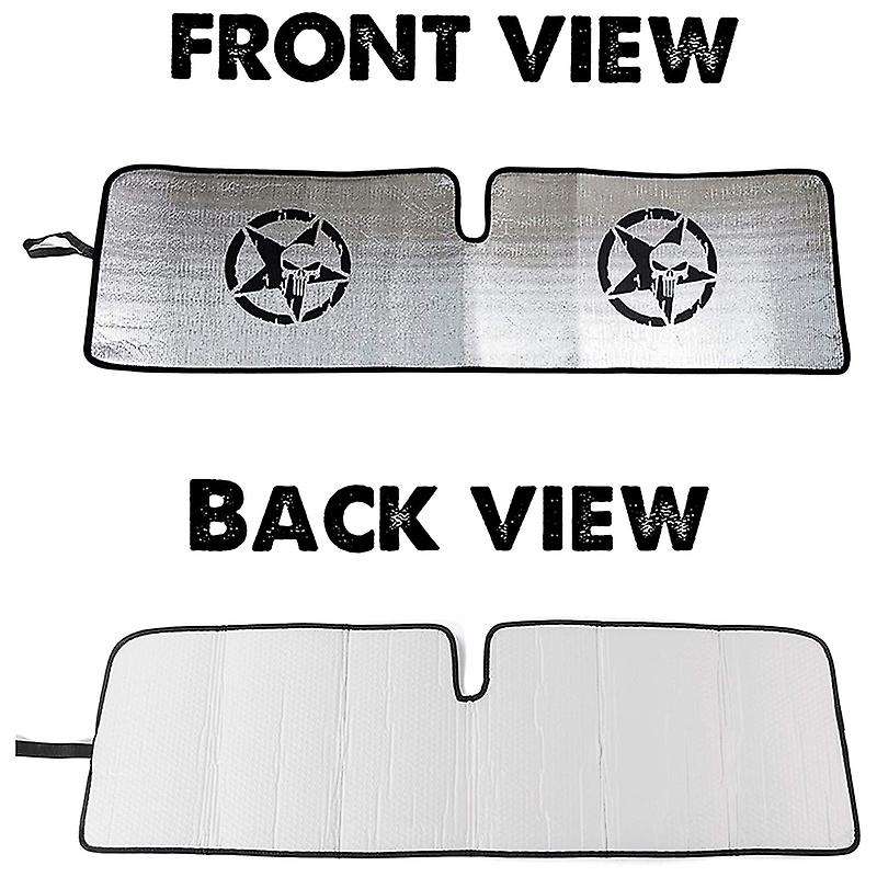 Windshield Sunshade for Wrangler Sun Shade Heat Shield Sun Visor Mat for Wrangler JK, JKU