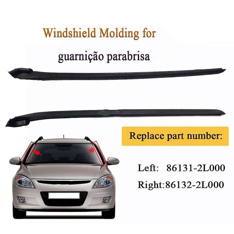 Windshield Set Side Pillar Molding Cover Windshield Window Trim for I30 2007-12 86131-2L000 86132-2