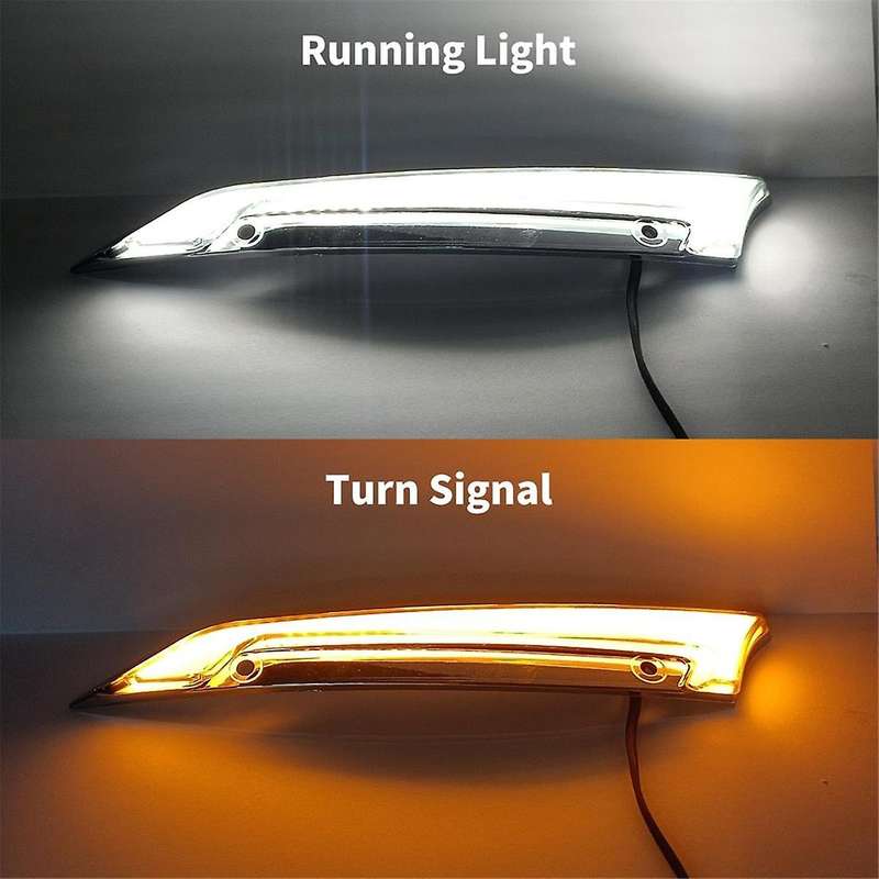 Windshield Trim Lights Windscreen Fairing Led Turn Signals Running Light for Road Glide Models - Si
