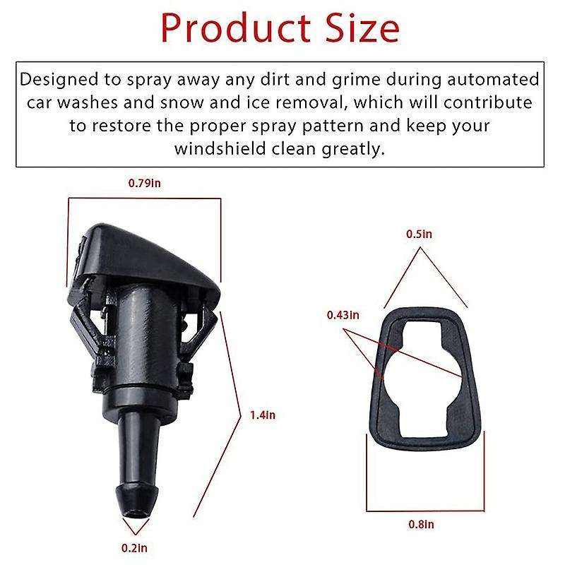 Windshield Washer Squirter Nozzle Spray for Chrysler Dodge Jeep 4805742ab, 5116079aa
